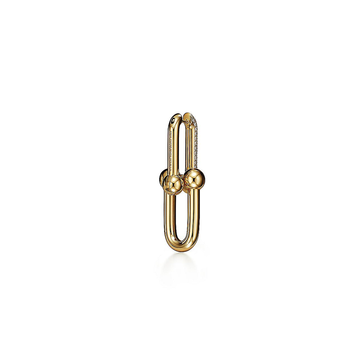 Tiffany HardWear Large Link Diamonds 18K Gold Earrings product image 7, provided for visual reference and product detail