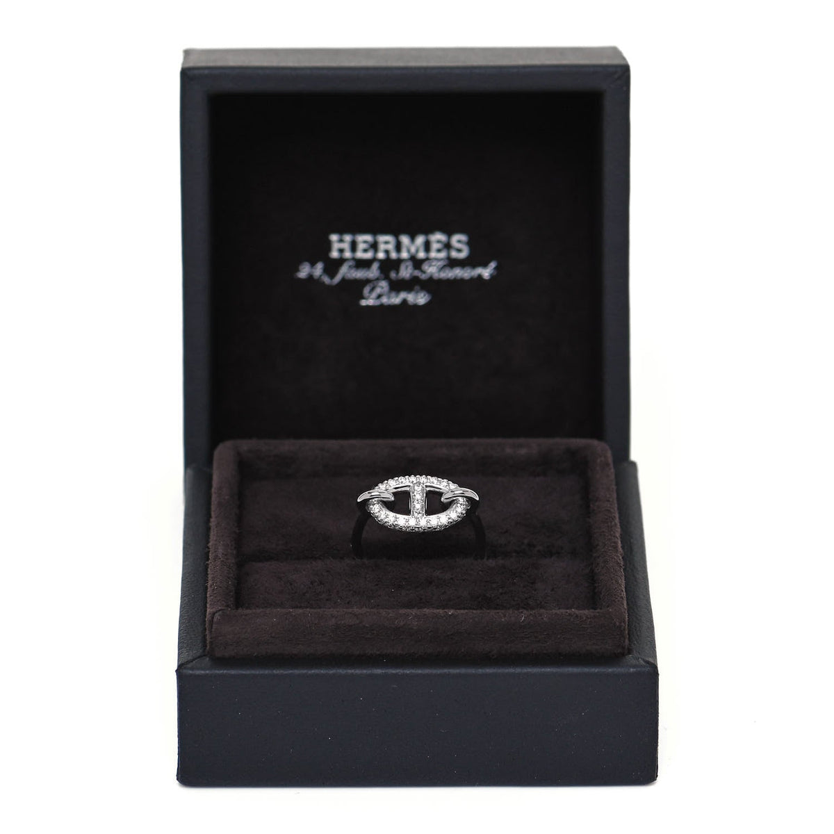 Hermes Farandole Diamond 18K Gold Ring product image 6, provided for visual reference and product detail review