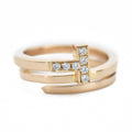 Tiffany Diamond Square 18K Gold Ring product image 1, provided for visual reference and product detail review