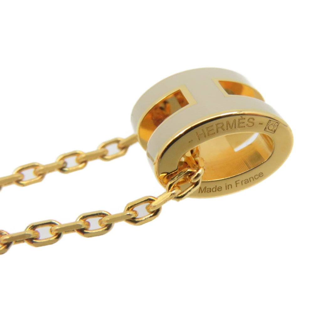 Hermes Mini Pop Grey 18K Gold Necklace product image 3, provided for visual reference and product detail review