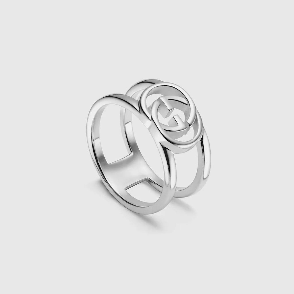 Double Gucci Interlocking Gucci Wide Open Ring product image 1, provided for visual reference and product detail review