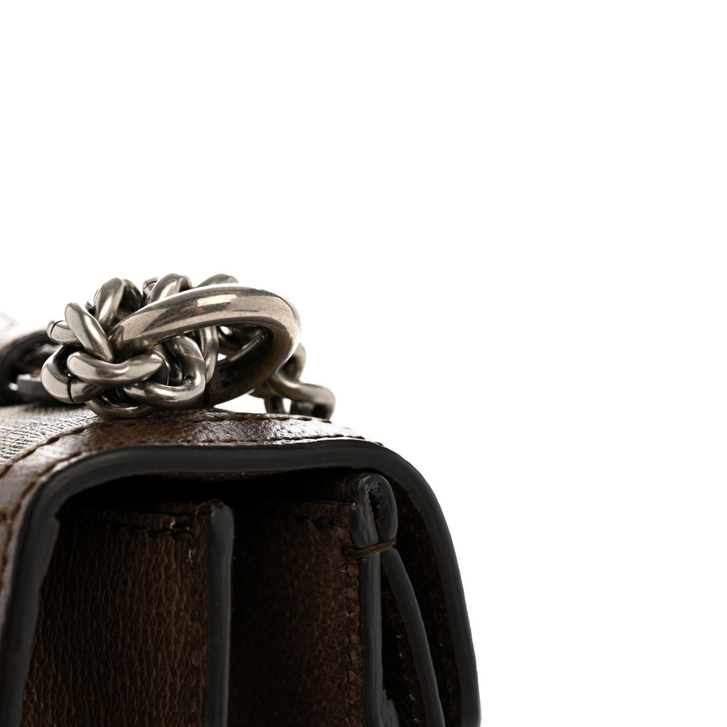 GG Supreme Monogram Textured Dollar Calfskin Top Handle Dionysus Shoulder Bag Beige Ebony New Acero product image 13,
