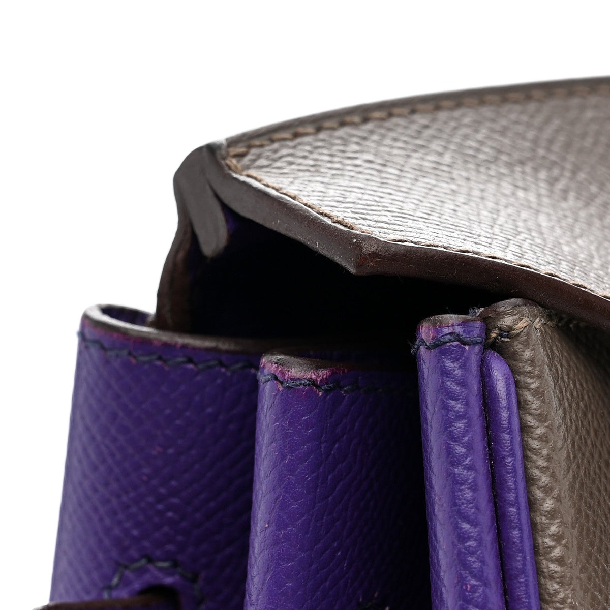 Epsom Bi-Color Horseshoe Birkin 35 Etain Crocus product image 12, provided for visual reference and product detail review
