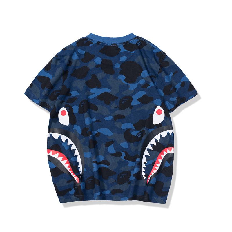 Bathing Ape T-Shirt Summer Camouflage Youth Couple Wear Short Sleeve product image 4, provided for visual reference and