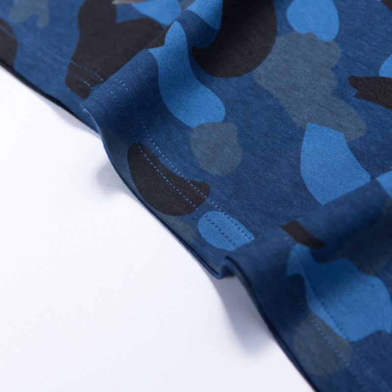Bathing Ape T-Shirt Summer Camouflage Youth Couple Wear Short Sleeve product image 5, provided for visual reference and