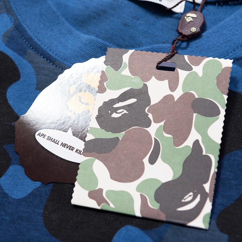 Bathing Ape T-Shirt Summer Camouflage Youth Couple Wear Short Sleeve product image 6, provided for visual reference and