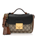 GG Supreme Monogram New Sakai Lux Calfskin Mini Padlock Flap Pocket Shoulder Bag Beige Ebony Black Cuir product image 1,
