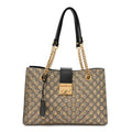 GG Supreme Monogram Bees Medium Padlock Tote Beige Oro Black product image 1, provided for visual reference and product