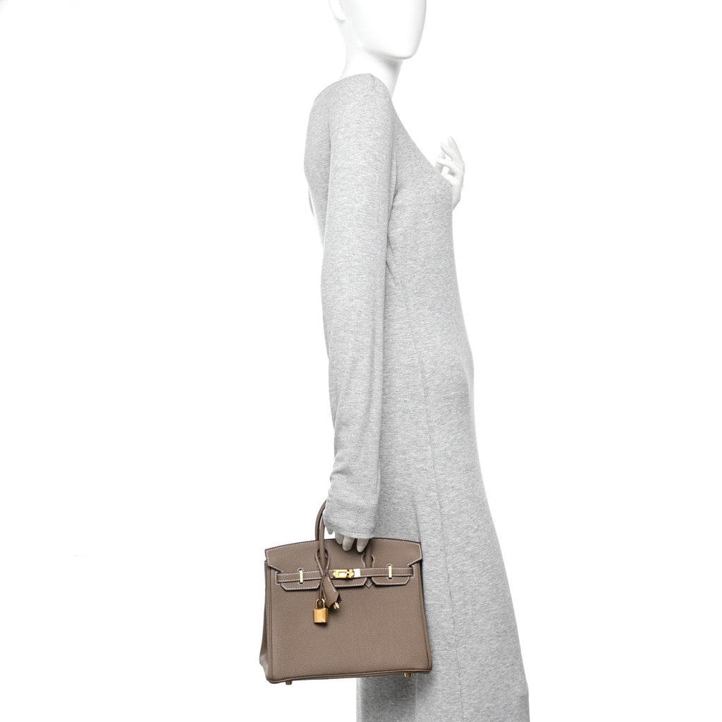 Togo Birkin 25 Etoupe product image 2, provided for visual reference and product detail review