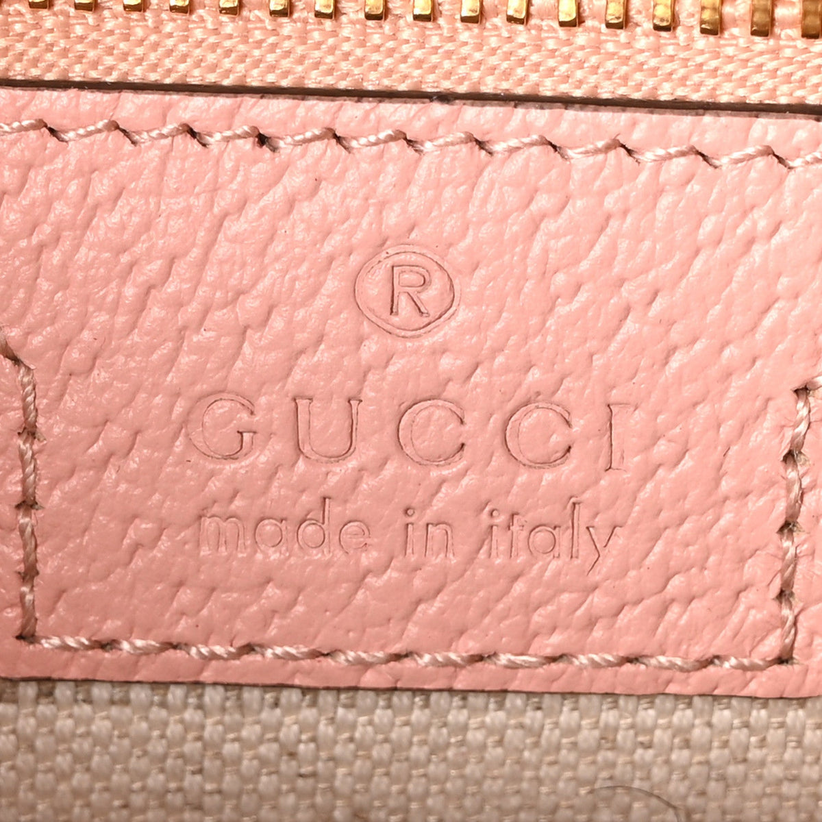GG Supreme Monogram Textured Dollar Calfskin Mini Ophidia Flap Shoulder Bag Rose Pink product image 6, provided for visual