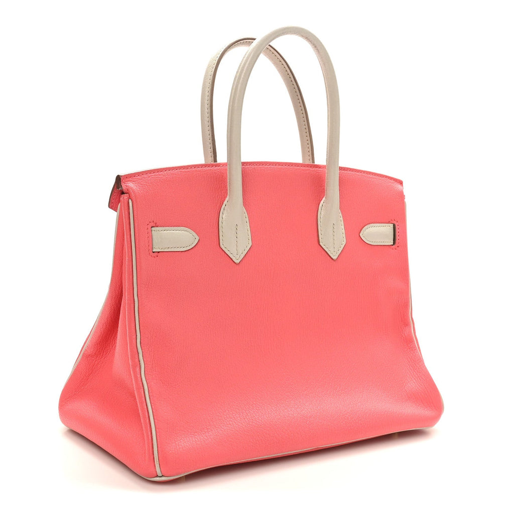 Chevre Mysore Horseshoe Birkin 30 Rose Lipstick Gris Perle product image 3, provided for visual reference and product detail