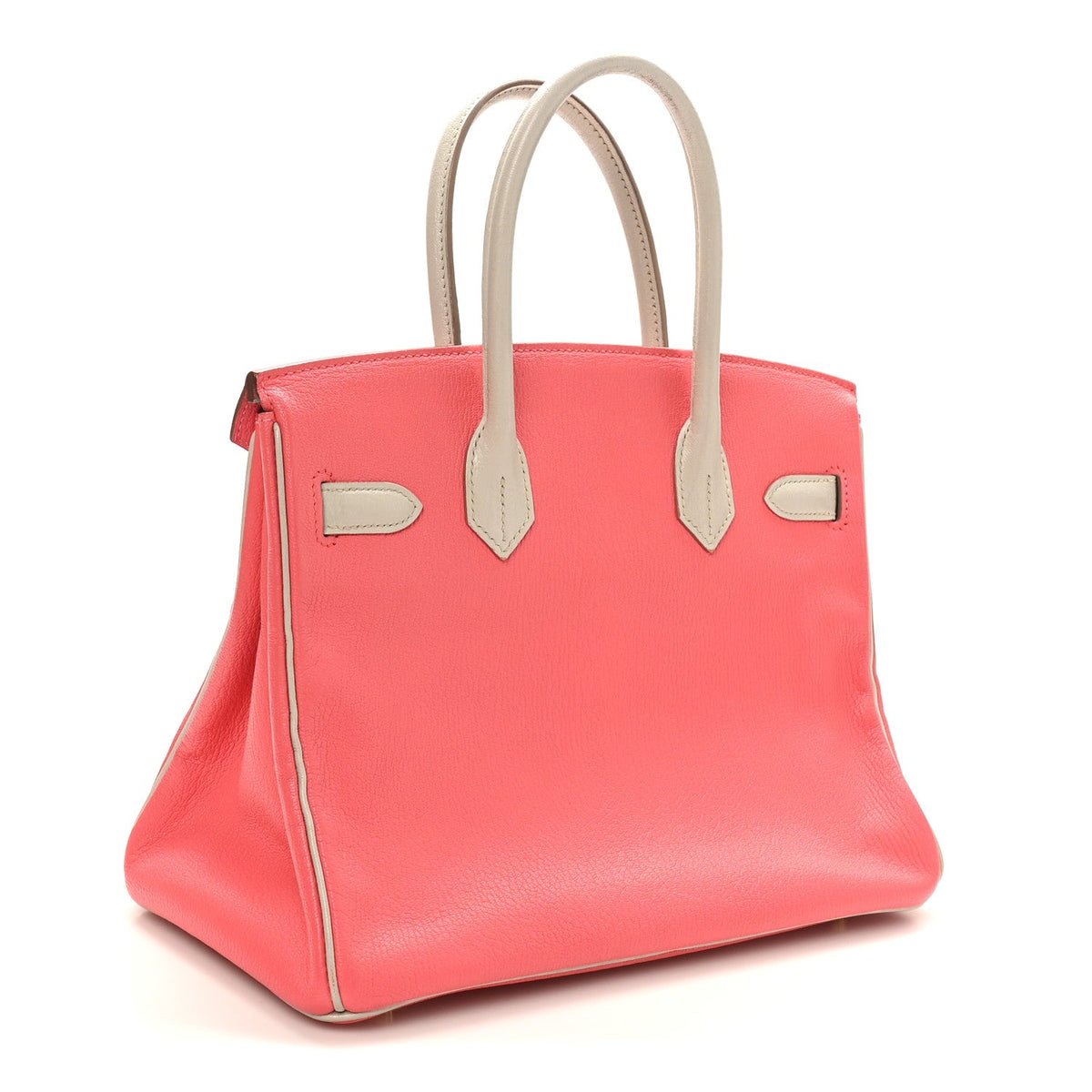 Chevre Mysore Horseshoe Birkin 30 Rose Lipstick Gris Perle product image 3, provided for visual reference and product detail
