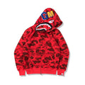 Bathing Ape Hoodie Autumn and Winter Shark Mouth Men and Women Casual Camouflage Thin Sweater Baggy Coat product image 1,