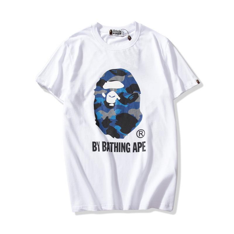 Bathing Ape T-Shirt Colorful Avatar Print Male and Female Couples Wear Youth Casual Top product image 3, provided for visual