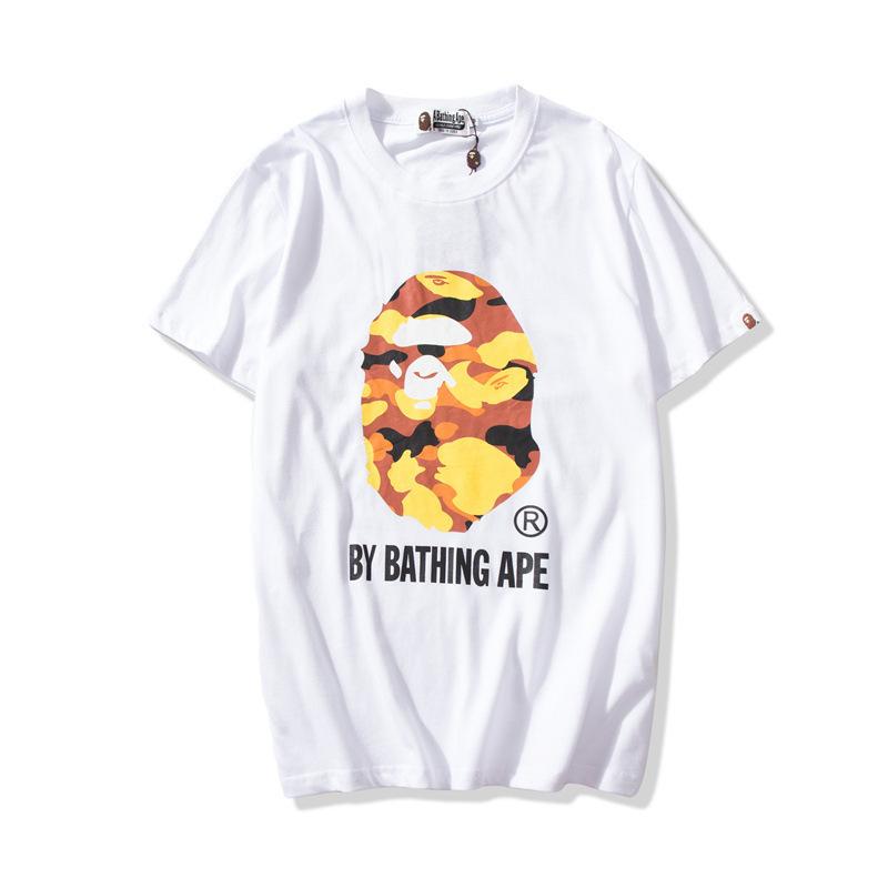 Bathing Ape T-Shirt Colorful Avatar Print Male and Female Couples Wear Youth Casual Top product image 9, provided for visual