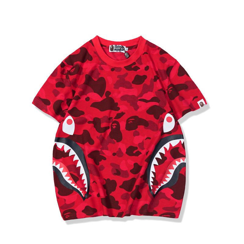 Bathing Ape T-Shirt Summer Camouflage Youth Couple Wear Short Sleeve product image 7, provided for visual reference and