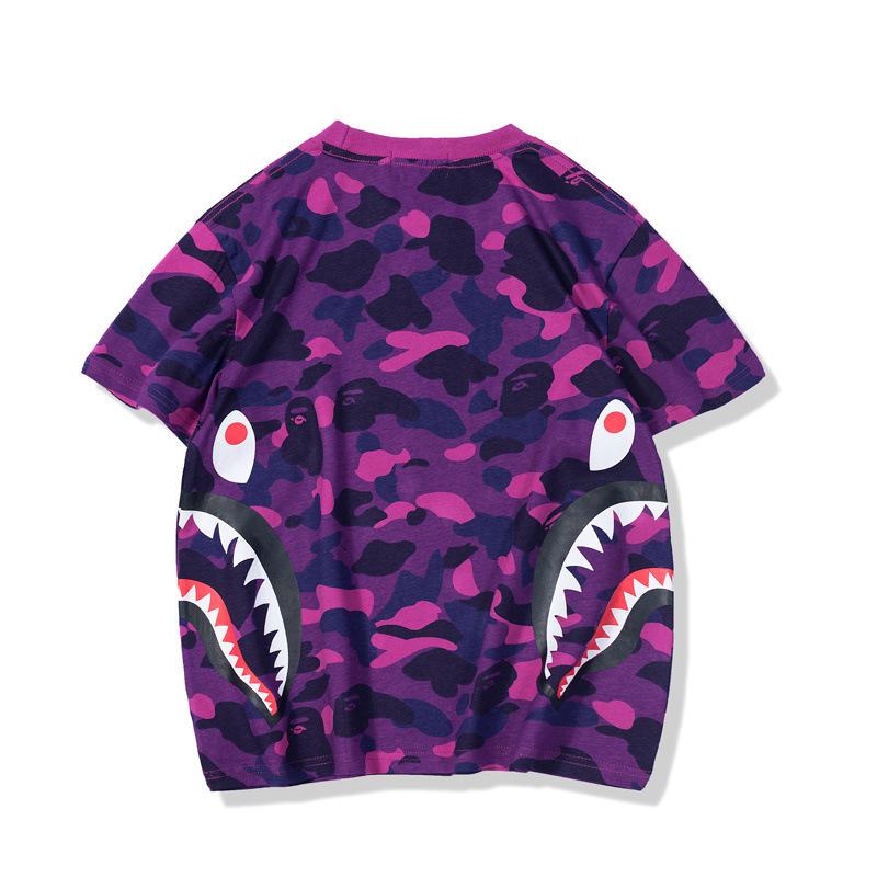 Bathing Ape T-Shirt Summer Camouflage Youth Couple Wear Short Sleeve product image 2, provided for visual reference and