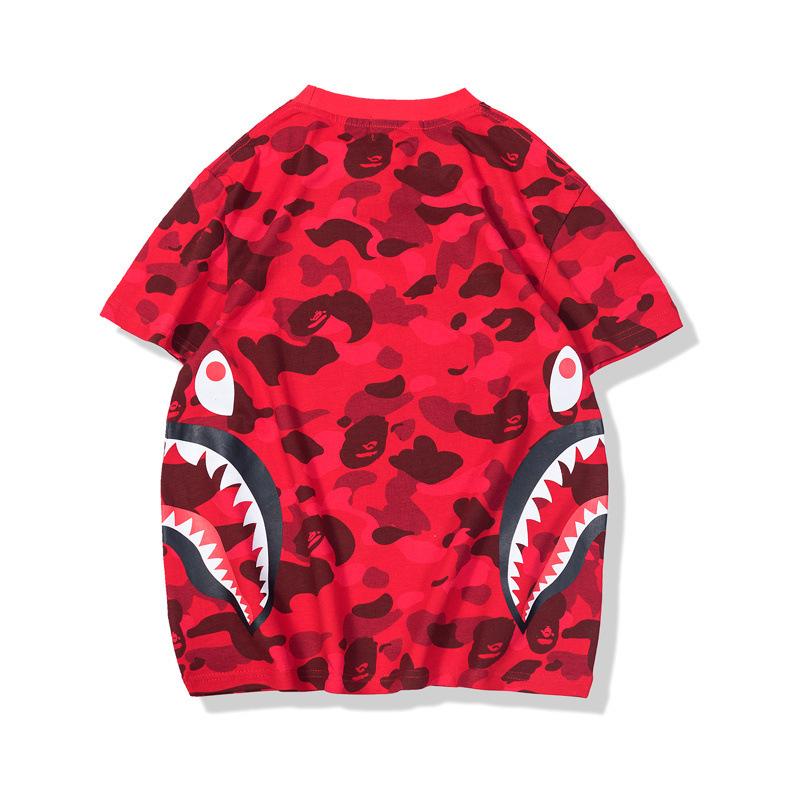 Bathing Ape T-Shirt Summer Camouflage Youth Couple Wear Short Sleeve product image 3, provided for visual reference and