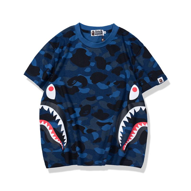 Bathing Ape T-Shirt Summer Camouflage Youth Couple Wear Short Sleeve product image 8, provided for visual reference and