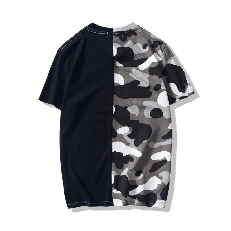 Bathing Ape T-Shirt Summer Camouflage Color Matching Short Sleeve T-shirt product image 2, provided for visual reference and