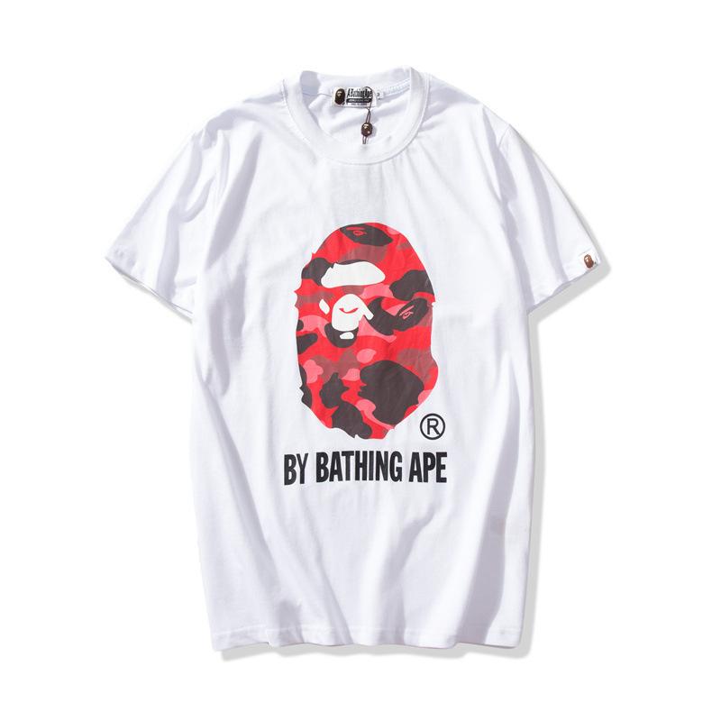 Bathing Ape T-Shirt Colorful Avatar Print Male and Female Couples Wear Youth Casual Top product image 6, provided for visual