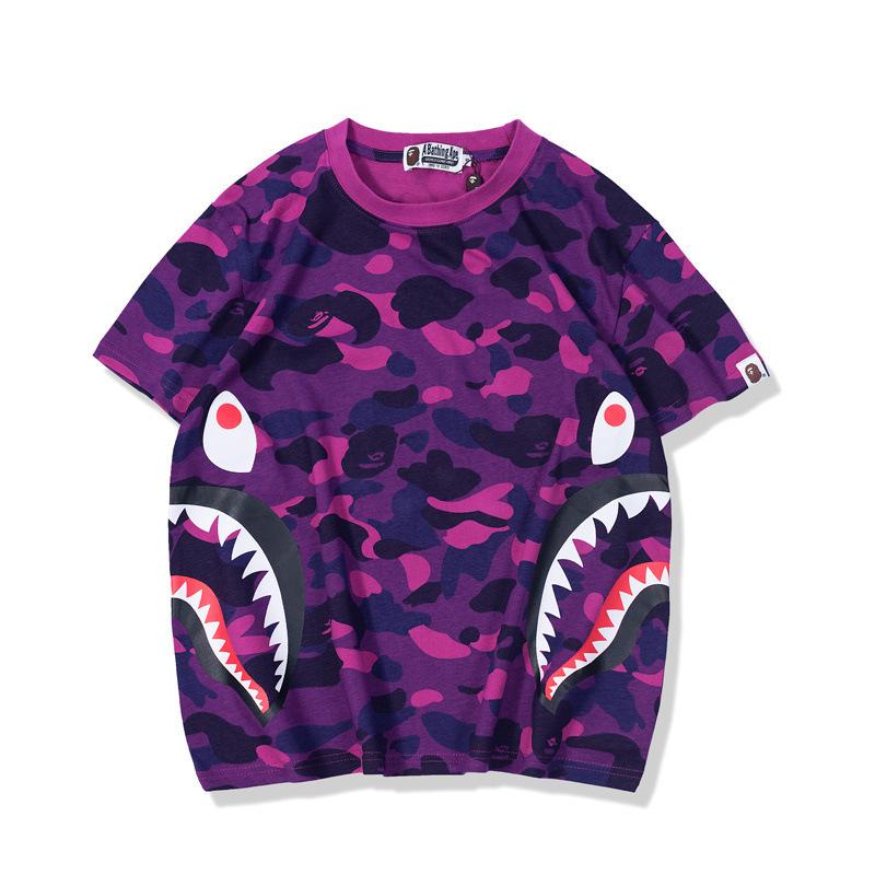 Bathing Ape T-Shirt Summer Camouflage Youth Couple Wear Short Sleeve product image 1, provided for visual reference and