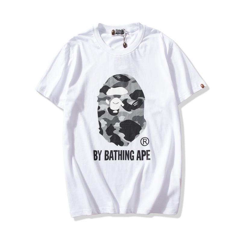 Bathing Ape T-Shirt Colorful Avatar Print Male and Female Couples Wear Youth Casual Top product image 5, provided for visual