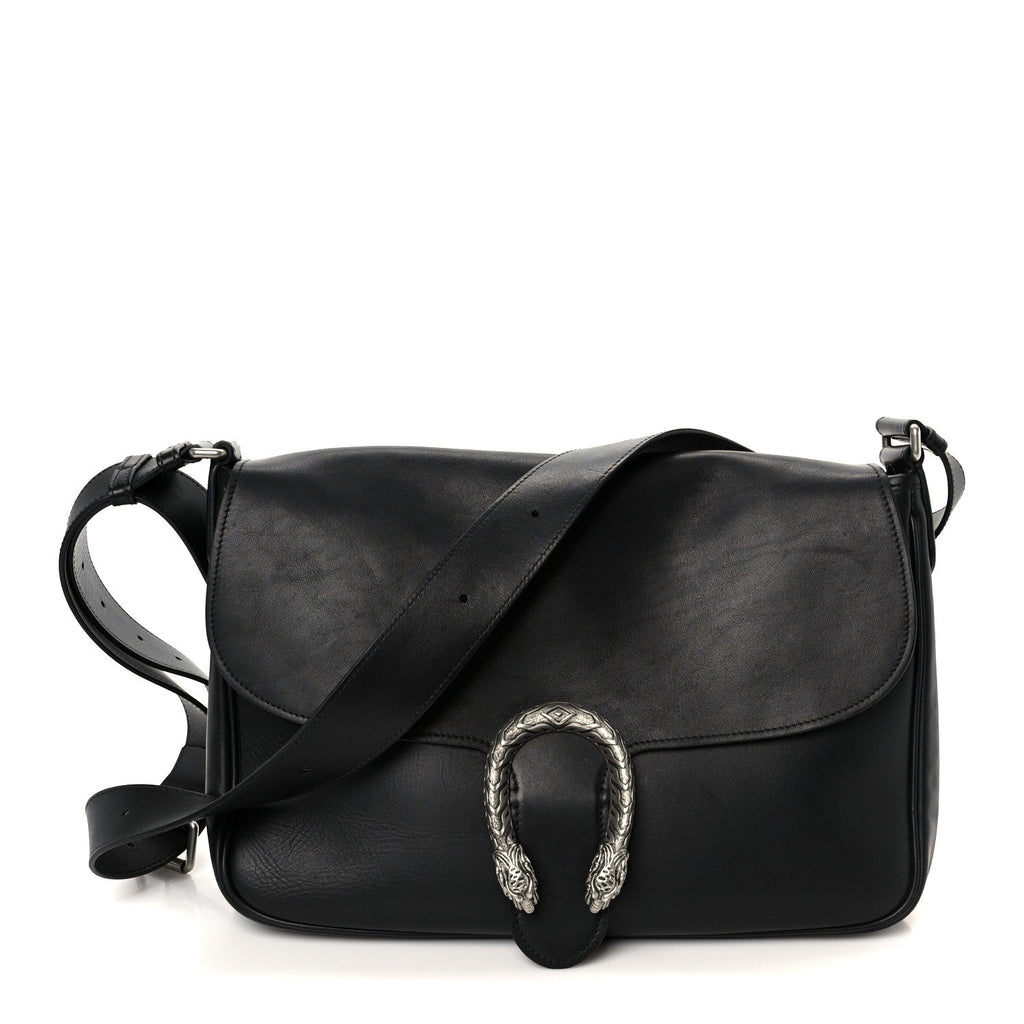Calfskin Dionysus Messenger Bag Black product image 1, provided for visual reference and product detail review