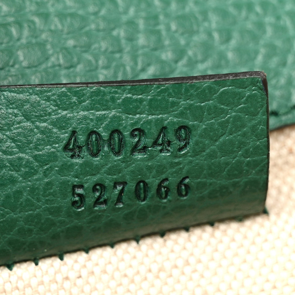 Dollar Calfskin Crystal Small Dionysus Shoulder Bag Emerald product image 7, provided for visual reference and product