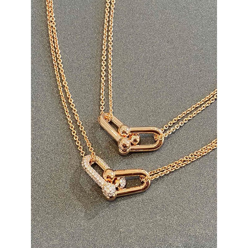 Tiffany HardWear Double Link 18K Gold Necklace product image 3, provided for visual reference and product detail review