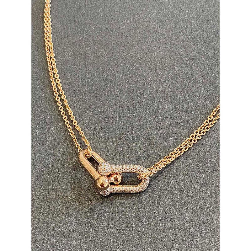 Tiffany HardWear Double Link 18K Gold Necklace product image 4, provided for visual reference and product detail review
