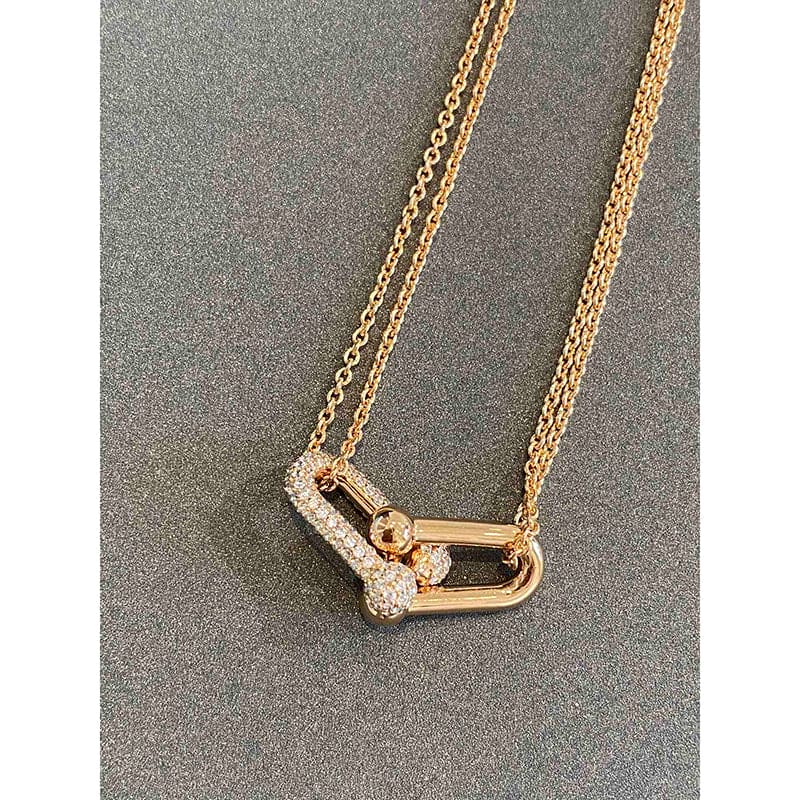 Tiffany HardWear Double Link 18K Gold Necklace product image 5, provided for visual reference and product detail review