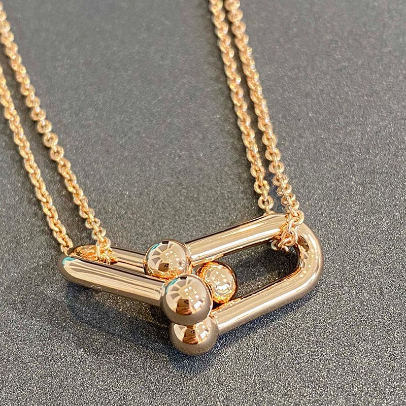 Tiffany HardWear Double Link 18K Gold Necklace product image 6, provided for visual reference and product detail review