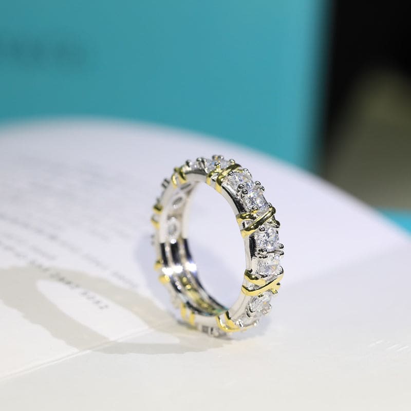 Tiffany Schlumberger Eighteen Stone 18K Gold Ring product image 2, provided for visual reference and product detail review