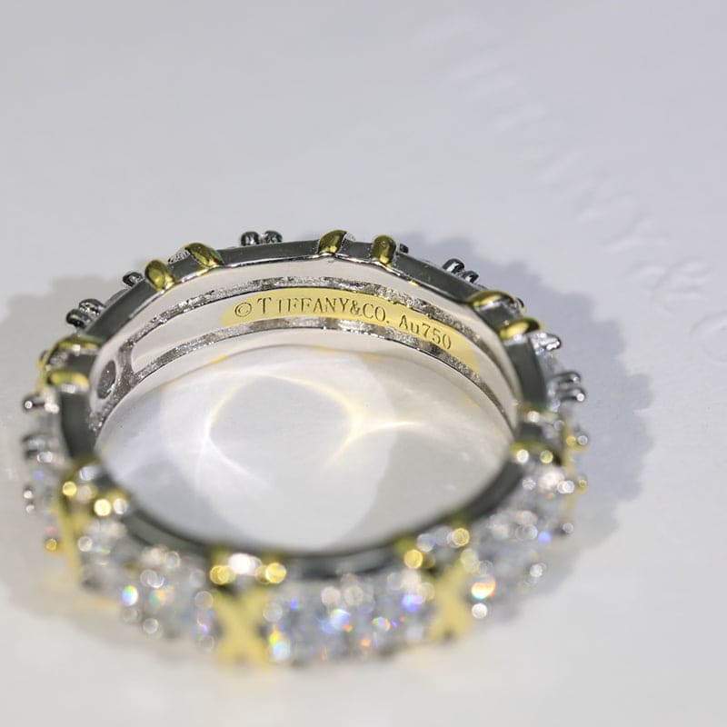 Tiffany Schlumberger Eighteen Stone 18K Gold Ring product image 6, provided for visual reference and product detail review