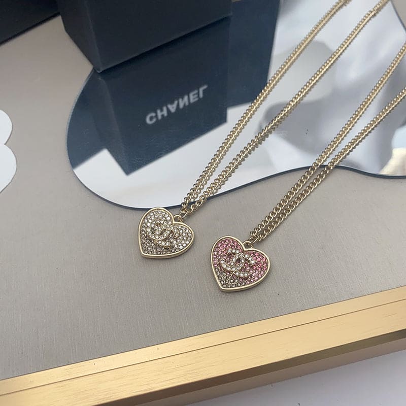 Chanel Pink Diamonds 18K Gold Necklace product image 7, provided for visual reference and product detail review