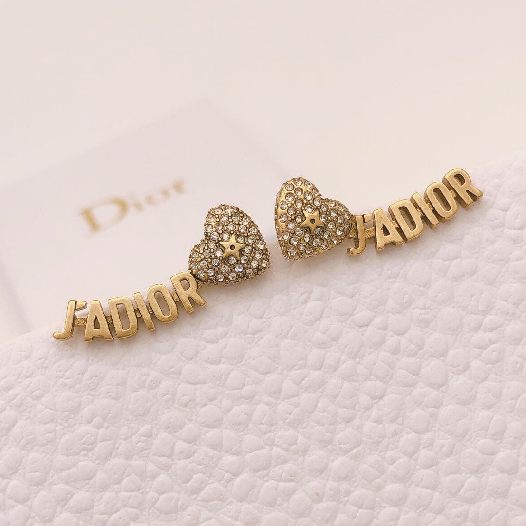 Dior J'Adior Vintage 18K Gold Earrings product image 3, provided for visual reference and product detail review