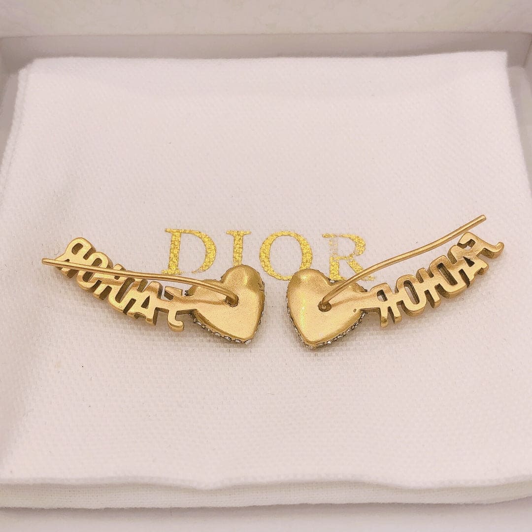 Dior J'Adior Vintage 18K Gold Earrings product image 6, provided for visual reference and product detail review