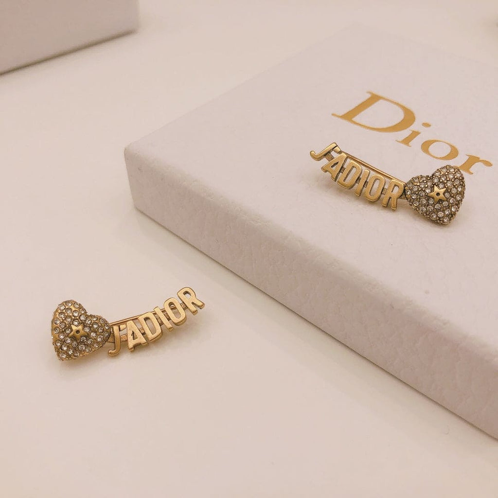 Dior J'Adior Vintage 18K Gold Earrings product image 7, provided for visual reference and product detail review