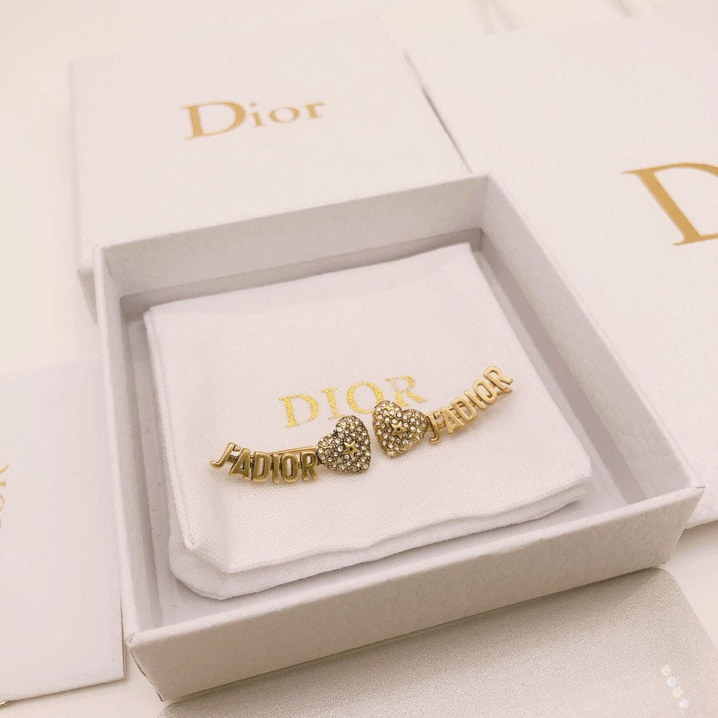 Dior J'Adior Vintage 18K Gold Earrings product image 4, provided for visual reference and product detail review