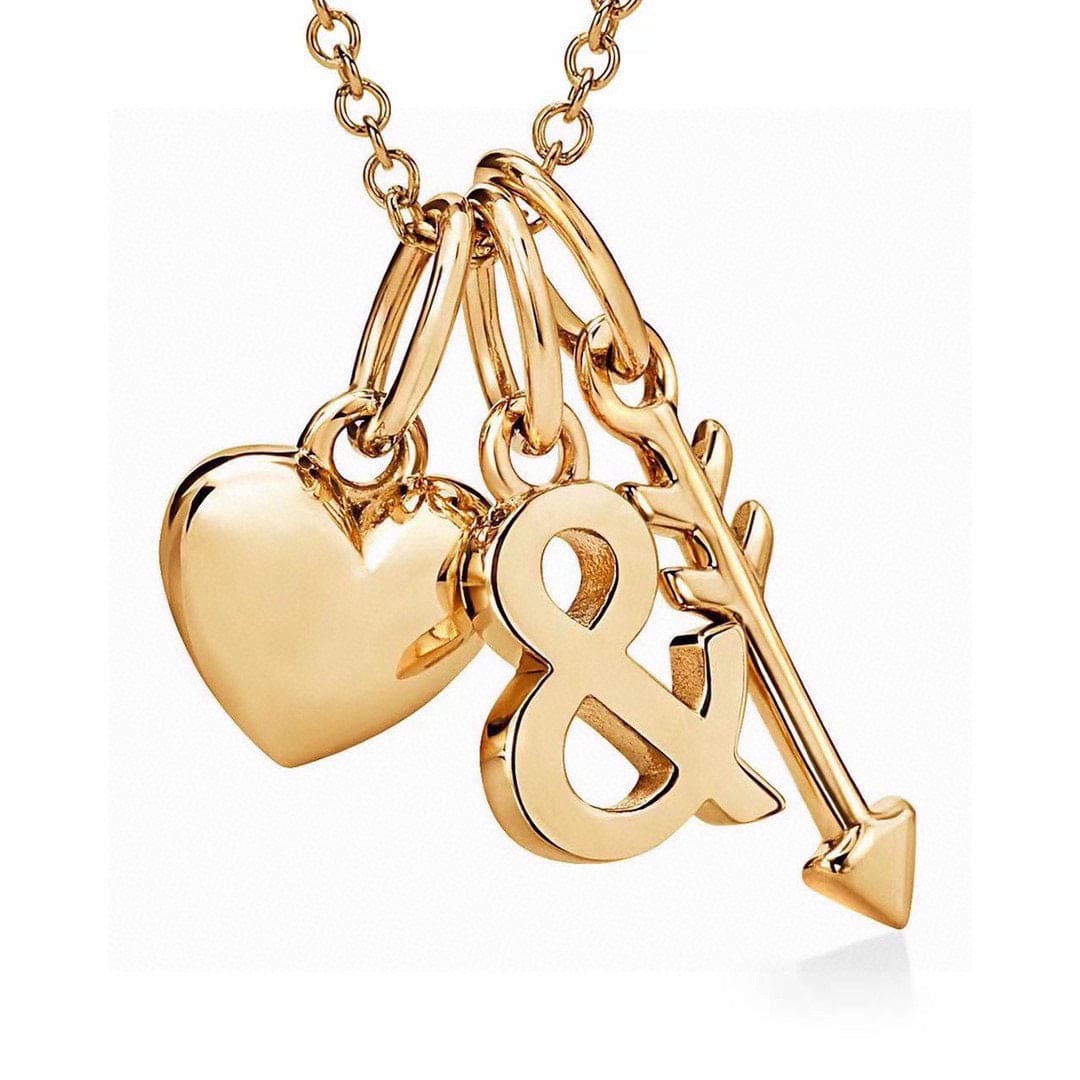 Tiffany Wine and Dine Pendant 18K Gold Necklace product image 4, provided for visual reference and product detail review