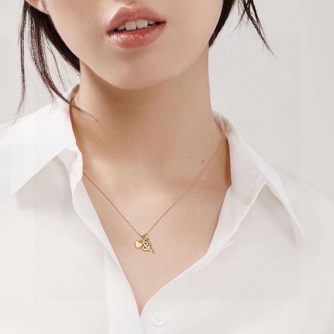 Tiffany Wine and Dine Pendant 18K Gold Necklace product image 3, provided for visual reference and product detail review