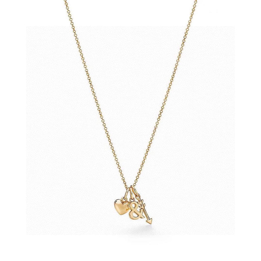 Tiffany Wine and Dine Pendant 18K Gold Necklace product image 2, provided for visual reference and product detail review