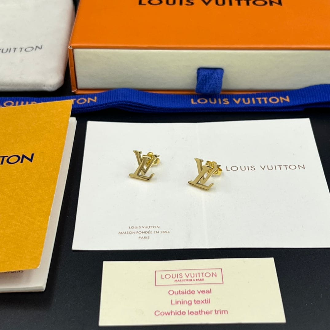Louis Vuitton Iconic 18K Gold Earrings product image 3, provided for visual reference and product detail review