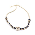 Chanel Rhinestone 18K Gold Necklace product image 1, provided for visual reference and product detail review