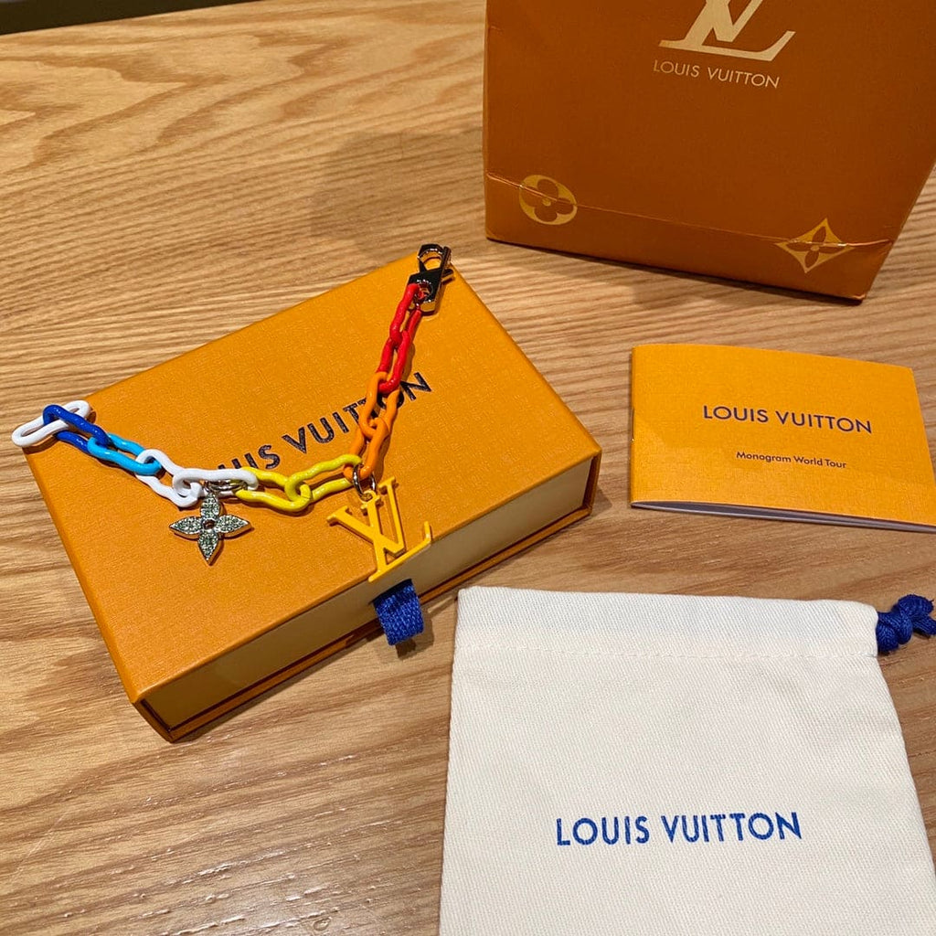 Louis Vuitton Rainbow Ceramic Chain 18K Gold Bracelet product image 8, provided for visual reference and product detail