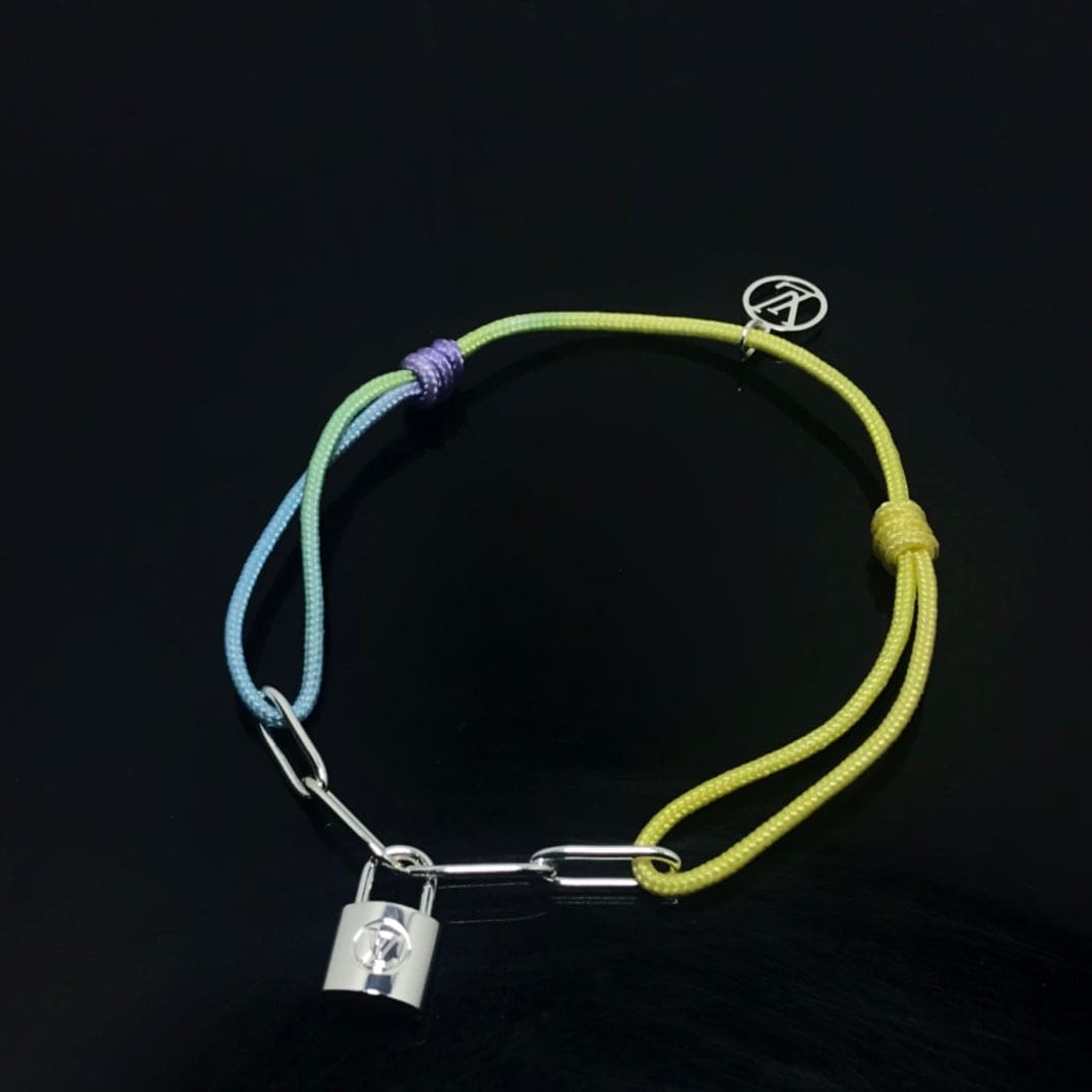 Louis Vuitton Silver Lockit X Virgil Abloh Rainbow 18K Gold Bracelet product image 3, provided for visual reference and