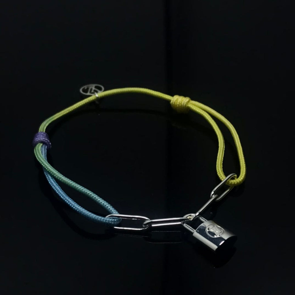 Louis Vuitton Silver Lockit X Virgil Abloh Rainbow 18K Gold Bracelet product image 4, provided for visual reference and