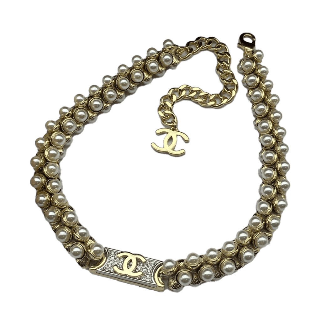 Chanel Pearls Chain 18K Gold Necklace product image 1, provided for visual reference and product detail review