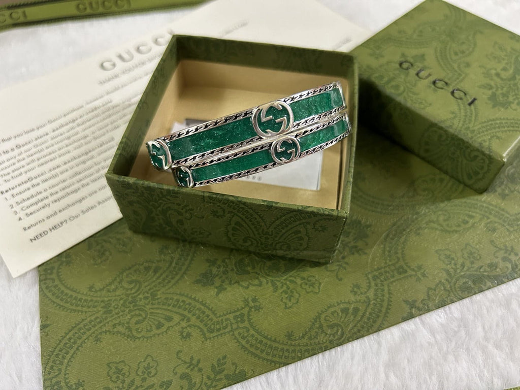Double Gucci Interlocking Gucci Bangle Bracelet product image 3, provided for visual reference and product detail review